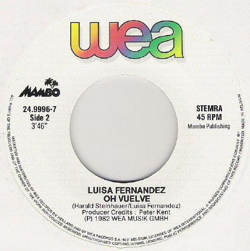 Luisa Fernandez : Take Me (7", Single)