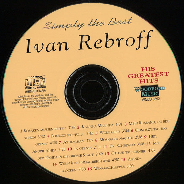 Ivan Rebroff : Kalinka Malinka – His Greatest Hits (CD, Comp)