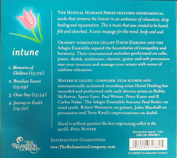 David Darling & The Adagio Ensemble : Musical Massage: Intune (CD, Album, RE)