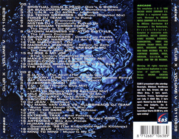 Various : Club X - Volume V (2xCD, Comp)
