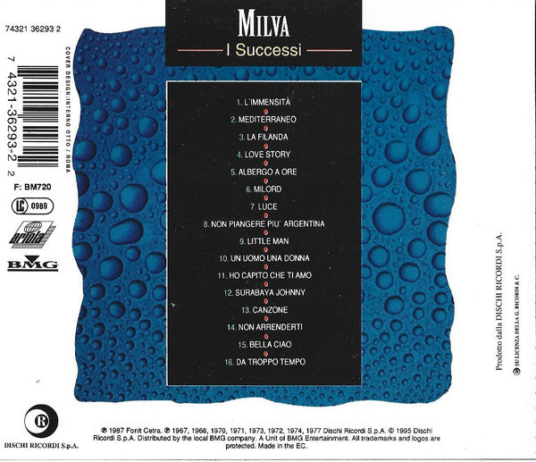 Milva : I Successi Di Milva (CD, Comp, RE)