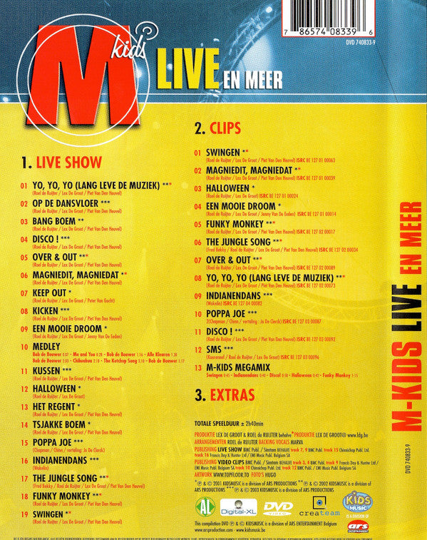 M-Kids : Live En Meer (DVD, Comp)