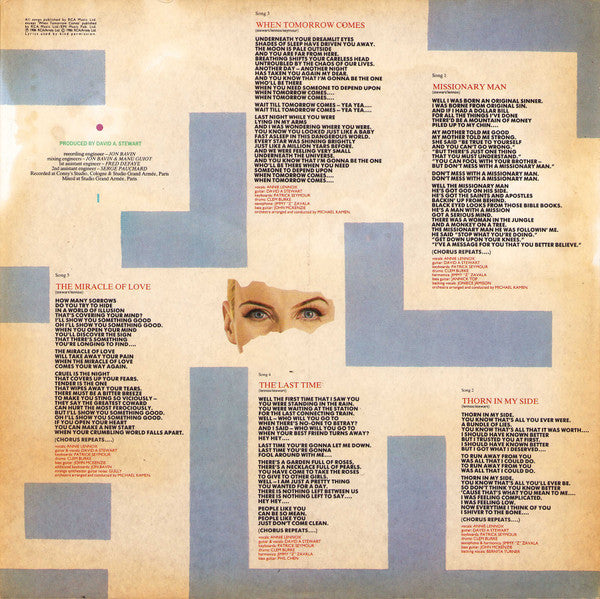 Eurythmics : Revenge (LP, Album)