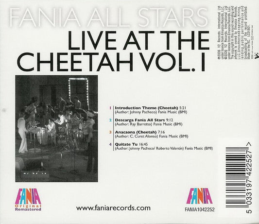 Fania All Stars : Live At The Cheetah Vol.1 (CD, Album, RE, RM)