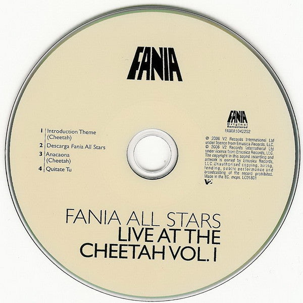Fania All Stars : Live At The Cheetah Vol.1 (CD, Album, RE, RM)