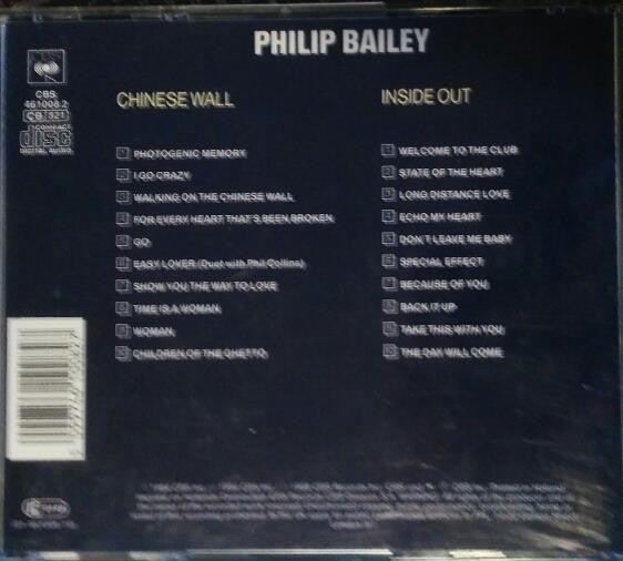 Philip Bailey : Chinese Wall / Inside Out (2xCD, Album, Comp, Fat)