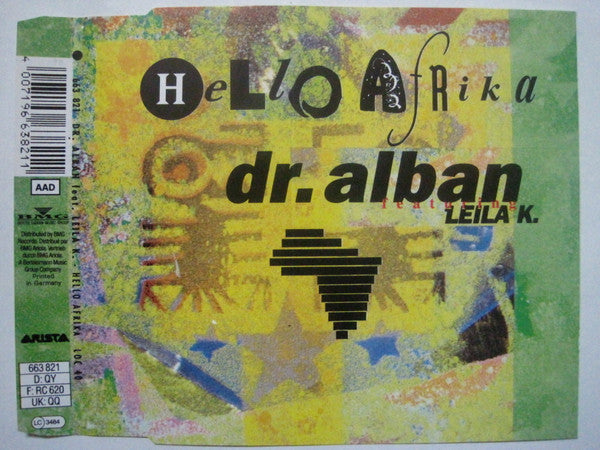 Dr. Alban Featuring Leila K : Hello Afrika (CD, Maxi)