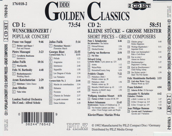 Various : Wunschkonzert = Popular Concert / Kleine Stücke = Short Pieces - Grosse Meister = Great Composers (2xCD, Comp)