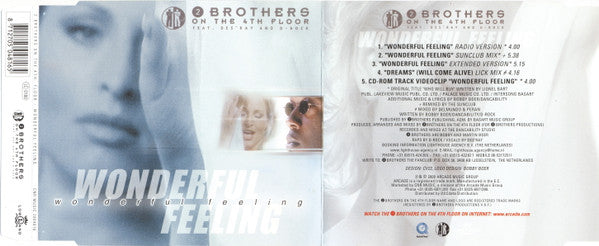2 Brothers On The 4th Floor Feat. Des'Ray And D-Rock : Wonderful Feeling (CD, Maxi, Enh)