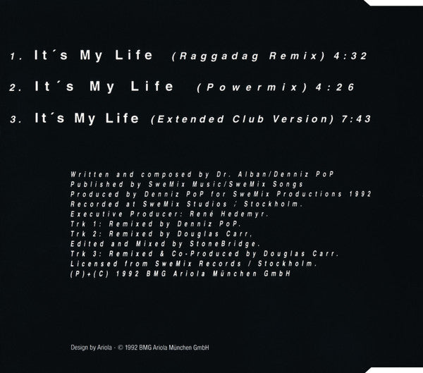 Dr. Alban : It's My Life (Raggadag Remix) (CD, Maxi)