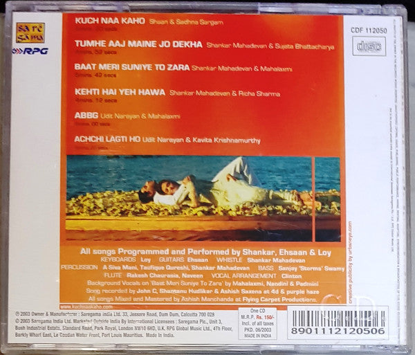 Shankar Ehsaan Loy, Javed Akhtar : Kuch Naa Kaho (CD, Comp)