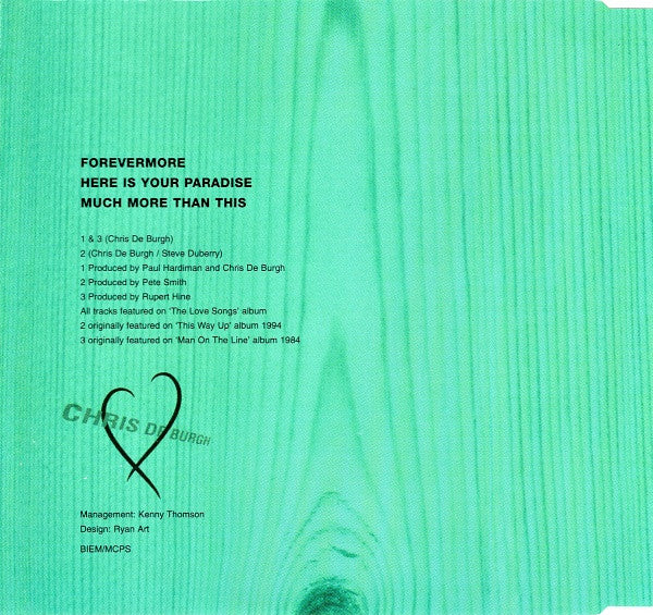 Chris de Burgh : Forevermore (CD, Single)