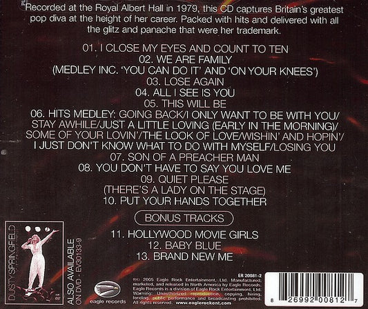 Dusty Springfield : Live At The Royal Albert Hall (CD, Album)