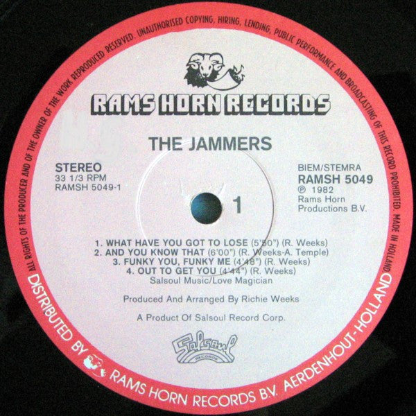 The Jammers : The Jammers (LP, Album)