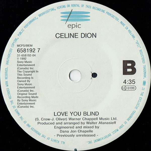 Céline Dion : If You Asked Me To (7", Single)