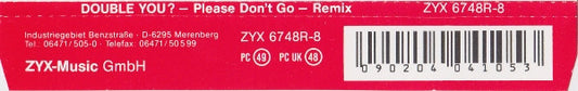 Double You : Please Don't Go (Remix) (CD, Maxi)