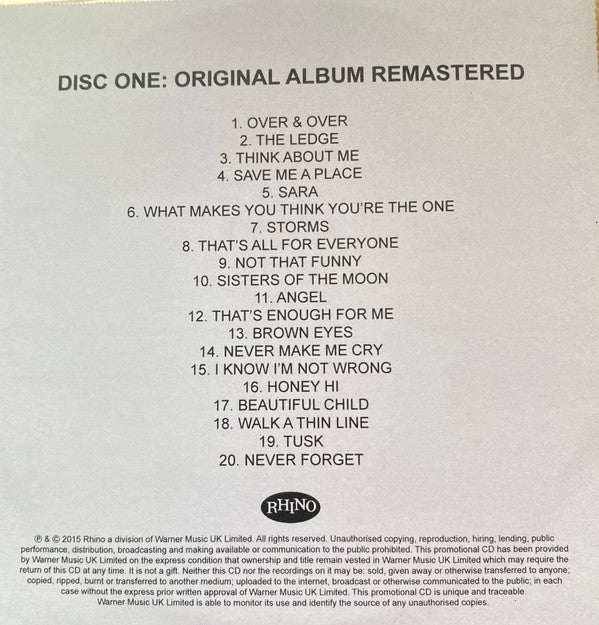 Fleetwood Mac : Tusk (CDr, Album, RE, RM + CDr + CDr + CDr + CDr + Dlx, )