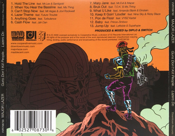 Major Lazer : Guns Don't Kill People... Lazers Do (CD, Album)