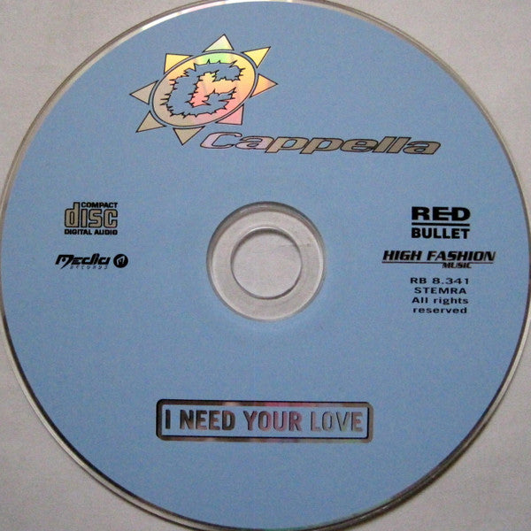 Cappella : I Need Your Love (CD, Maxi)