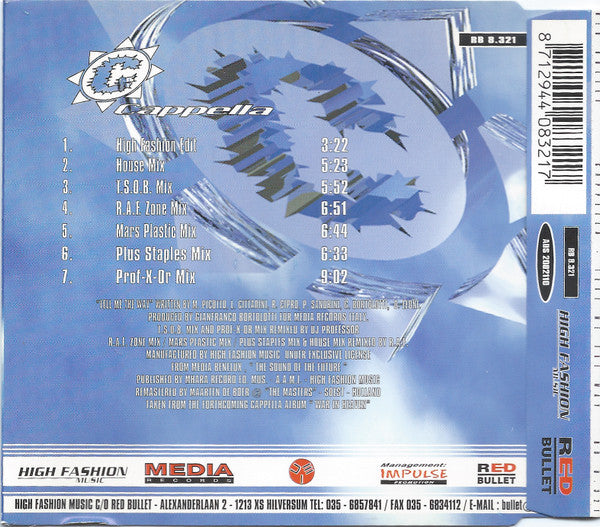 Cappella : Tell Me The Way (CD, Maxi)