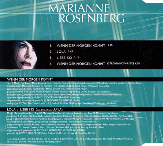 Marianne Rosenberg : Wenn Der Morgen Kommt (CD, Maxi)