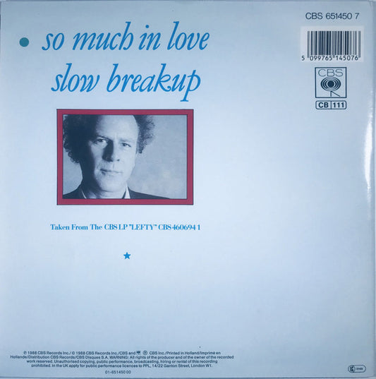 Art Garfunkel : So Much In Love (7", Single)