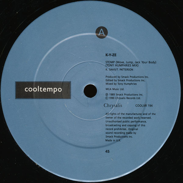 K-Yze : Stomp (Move, Jump, Jack Your Body) (Remix) (12")