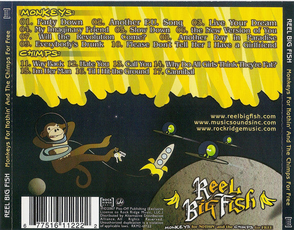 Reel Big Fish : Monkeys For Nothin' And The Chimps For Free (CD, Album + DVD-V)