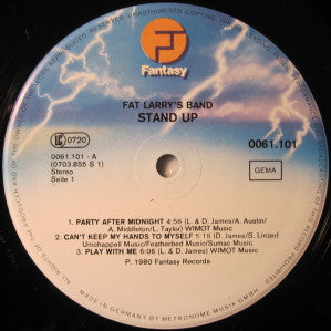 Fat Larry's Band : Stand Up (LP, Album)