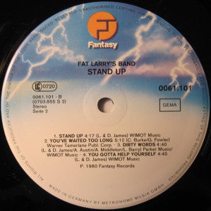Fat Larry's Band : Stand Up (LP, Album)