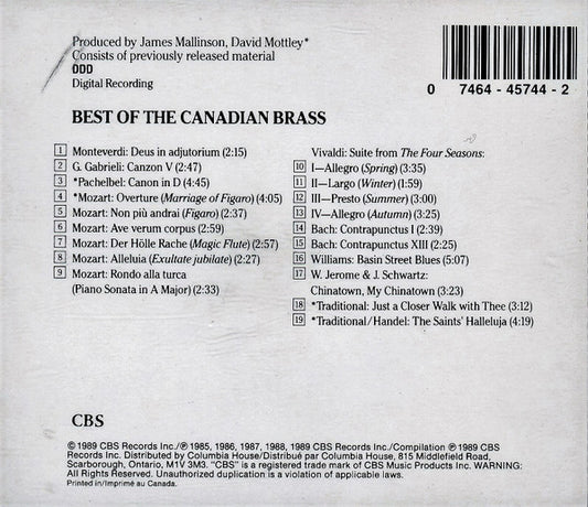 The Canadian Brass : Best Of The Canadian Brass (CD, Comp)