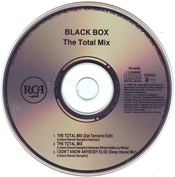 Black Box : Blackboxedtotalmix (CD, Single)