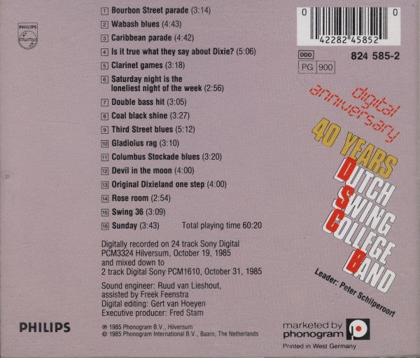 The Dutch Swing College Band : Digital Anniversary (40 Years D.S.C.) (CD, Album, RE)