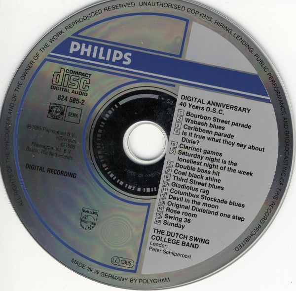 The Dutch Swing College Band : Digital Anniversary (40 Years D.S.C.) (CD, Album, RE)