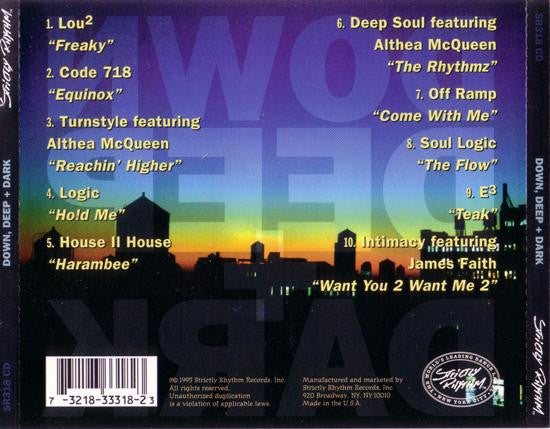 Various : Down, Deep + Dark (CD, Comp)