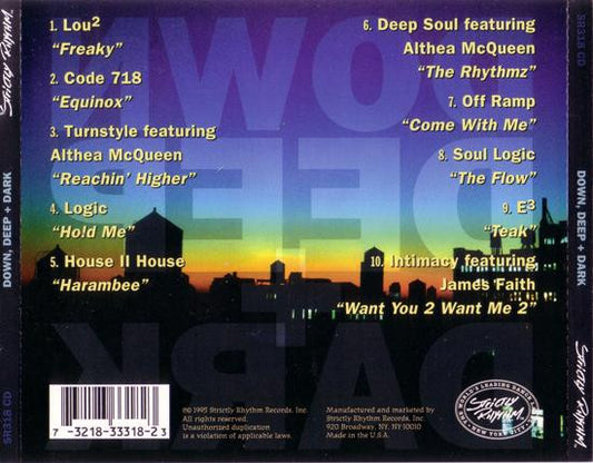Various : Down, Deep + Dark (CD, Comp)