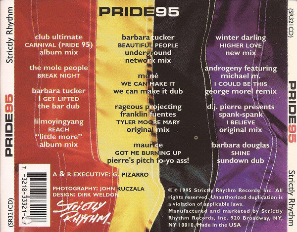 Lil' Louis : Pride 95 (CD, Mixed)