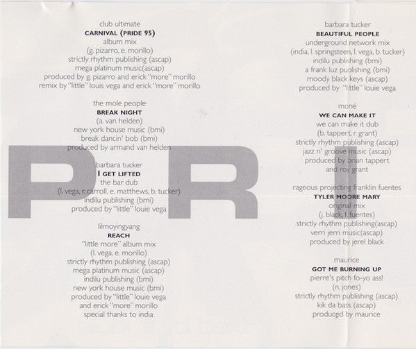 Lil' Louis : Pride 95 (CD, Mixed)