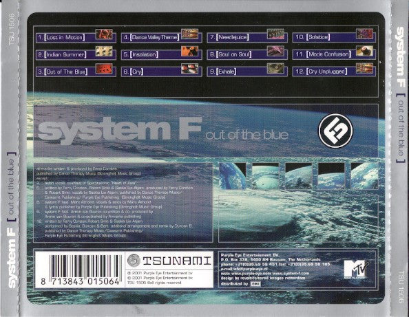 System F : Out Of The Blue (CD, Album)