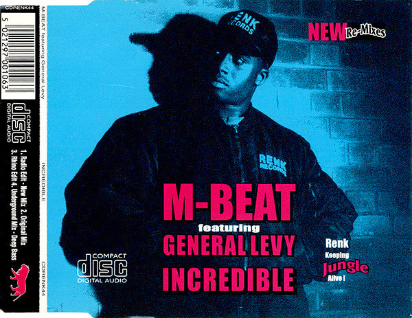 M-Beat Featuring General Levy : Incredible (New Re-Mixes) (CD, Single)