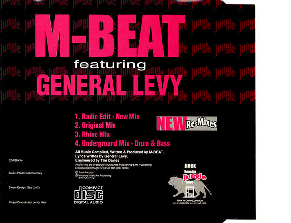 M-Beat Featuring General Levy : Incredible (New Re-Mixes) (CD, Single)