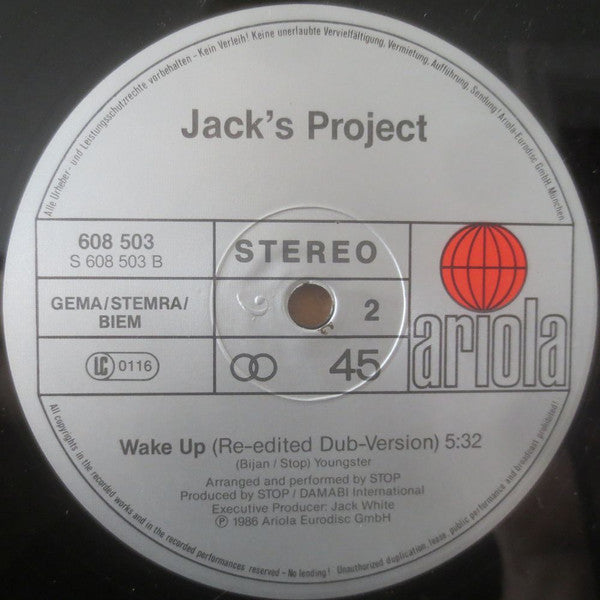 Jack's Project Performed By Stop : Wake Up (12", Maxi)