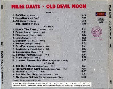 Miles Davis : Old Devil Moon (3xCD, Comp)