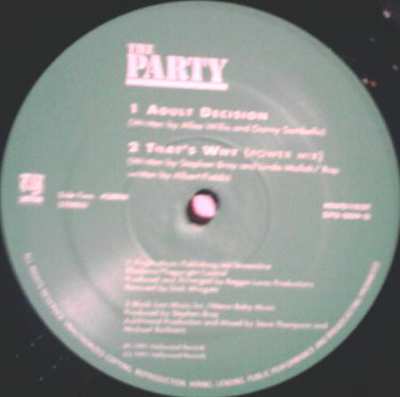 The Party : That's Why (12")