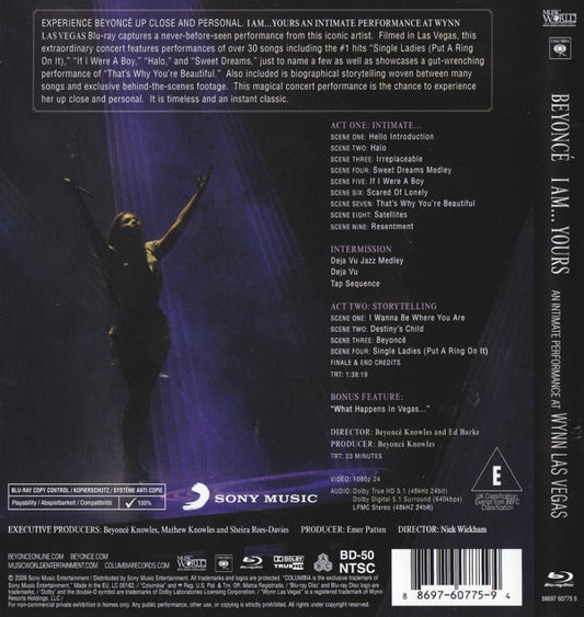Beyoncé : I Am... Yours: An Intimate Performance At Wynn Las Vegas (Blu-ray, Cop)