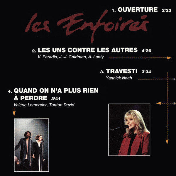Les Enfoirés : Les Enfoirés Chantent Starmania (CD, Album)
