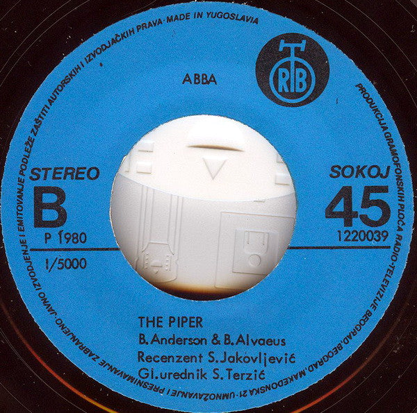 ABBA : Super Trouper / The Piper (7", Single)
