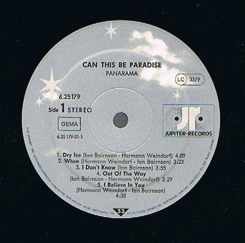 Panarama : Can This Be Paradise (LP, Album, DMM)