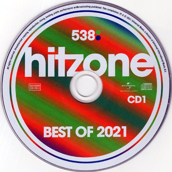 Various : 538 - Hitzone - Best Of 2021 (2xCD, Comp)