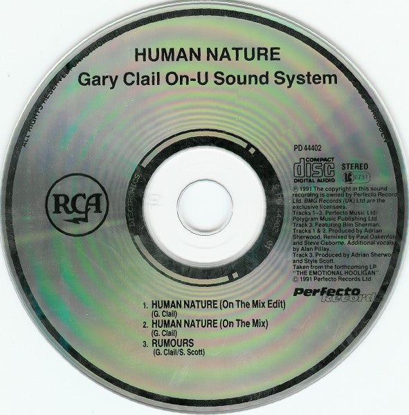 Gary Clail & On-U Sound System : Human Nature (CD, Single)